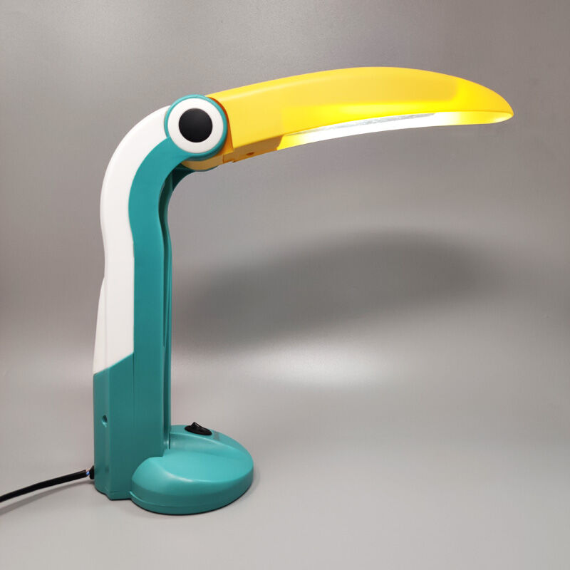 1980s Stunning Toucan Table Lamp by H.T. Huang for Lenoir