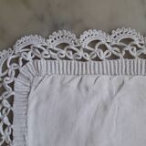 Old pillowcase in linen son