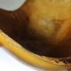 Large olive wood bowl Riviera brutalist craftsmanship circa 1950