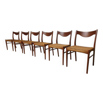 Set of 6 Mid-Century Danish Teak Chairs