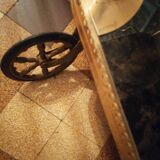 Desserte bar 1960 laiton mica  roulettes