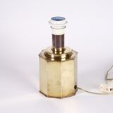 Octagonal brass lamp