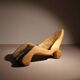Brutalist Chaise Longue – Lounge Chair in Solid Oak | Germany 1970s