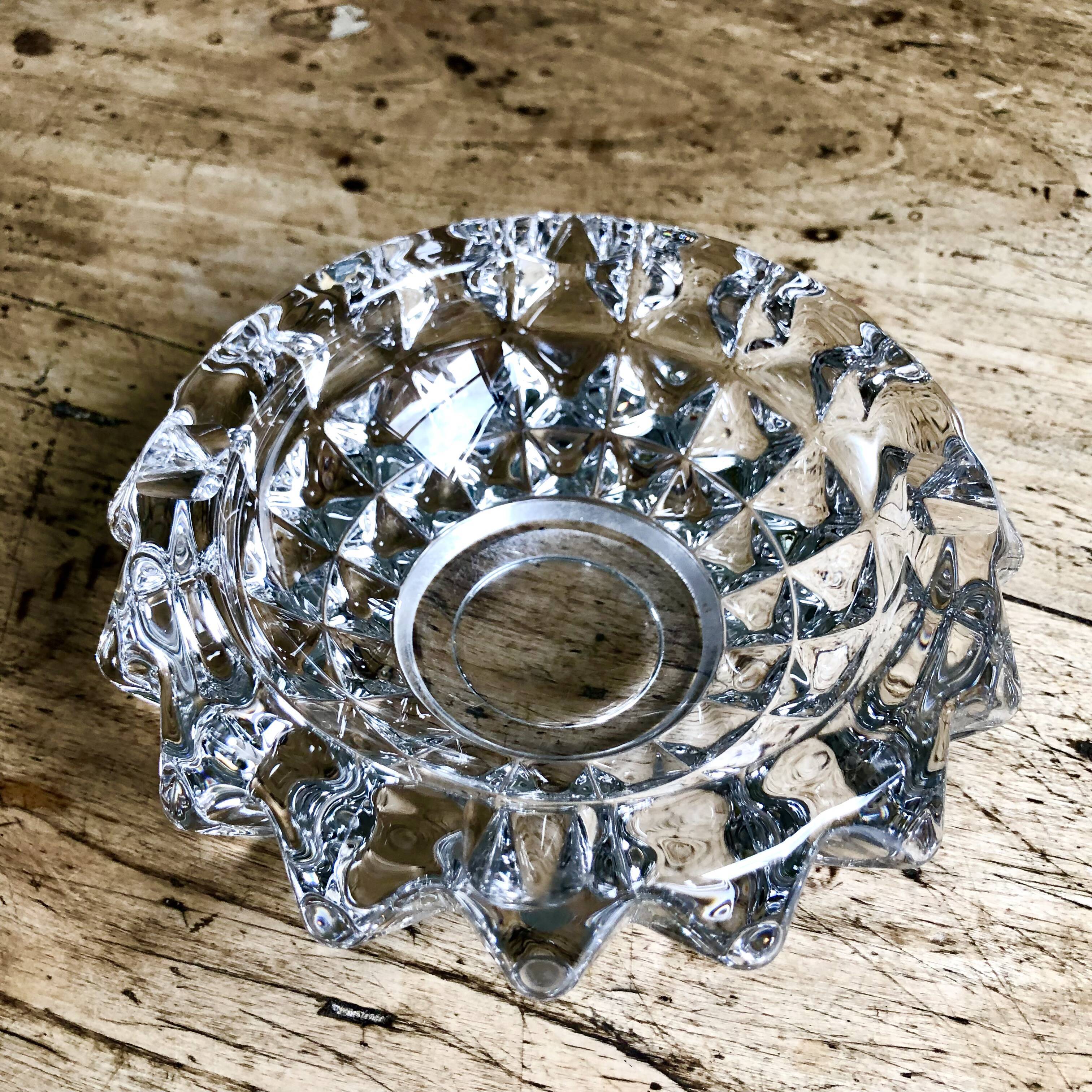 Crystal ashtray 70s