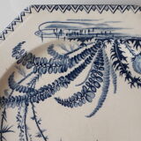 Duo of plates of clairfontaine model INDIANA