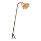 LIX Floor lamp base in raw steel with Caravan lampshade