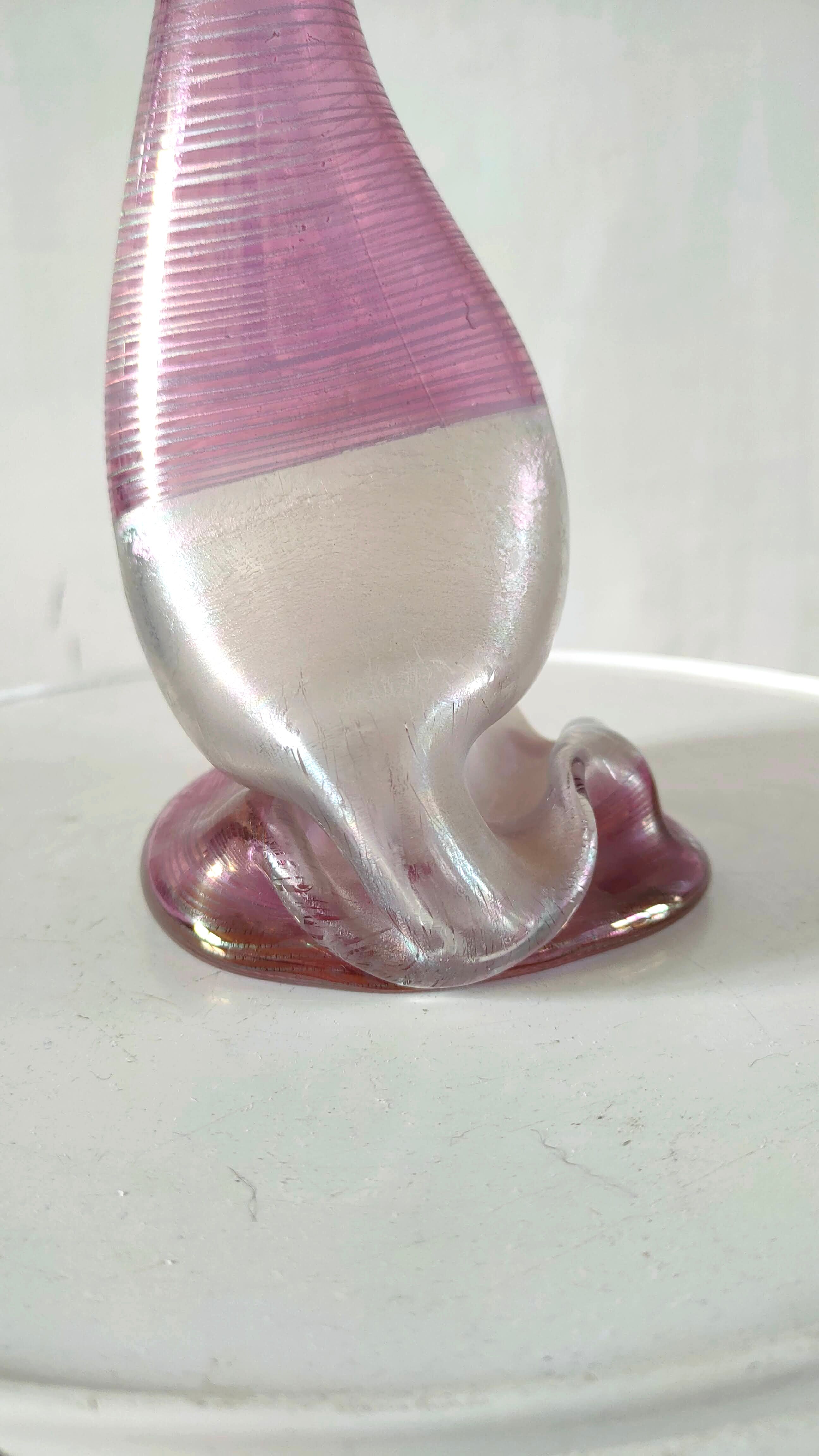 Heiner Dusterhaus Vase for Vera Walther Cobra German Art Glass Signed