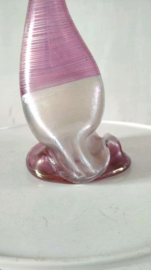 Vase Heiner Dusterhaus pour Vera Walther Cobra German Art Glass Signé