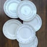 Set of 6 earthenware plates