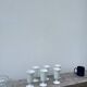 Plain white mazagran cups Limoges Seignolles Edelweis
