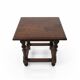 Table ancienne en chêne massif – Pieds tournés balustres et entretoise, sty