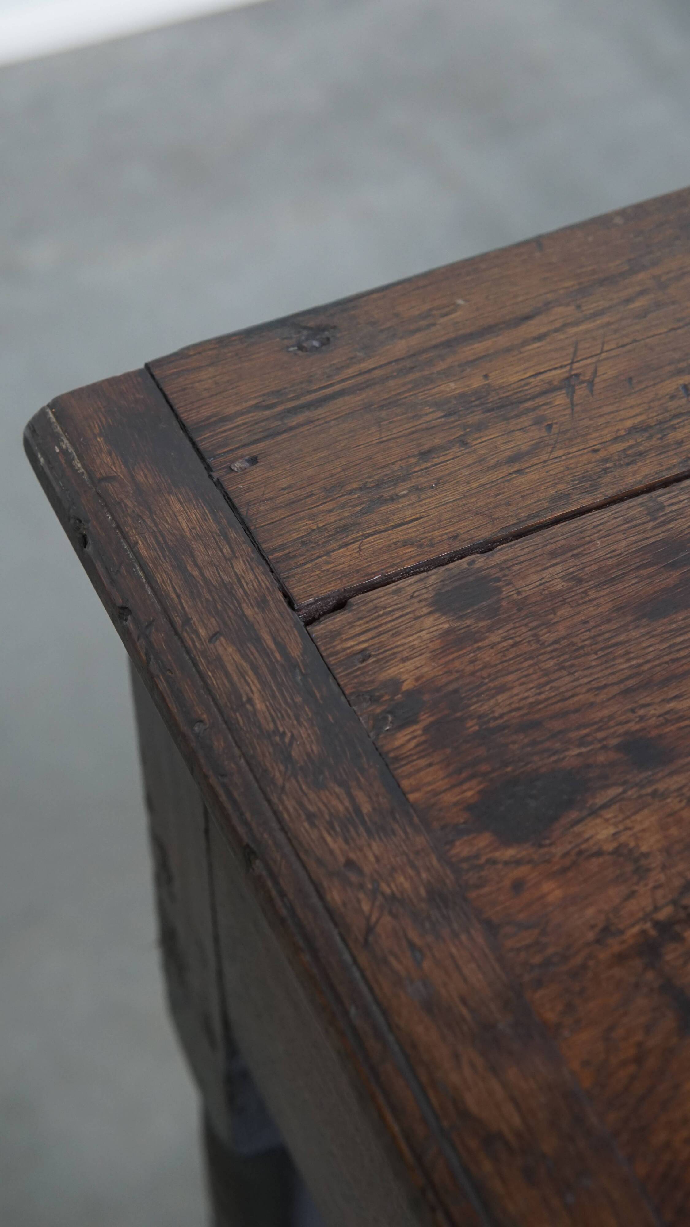 Antique English Oak Sideboard / Side Table from the Late 18th Century