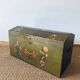 Large antique trunk hand-painted décor