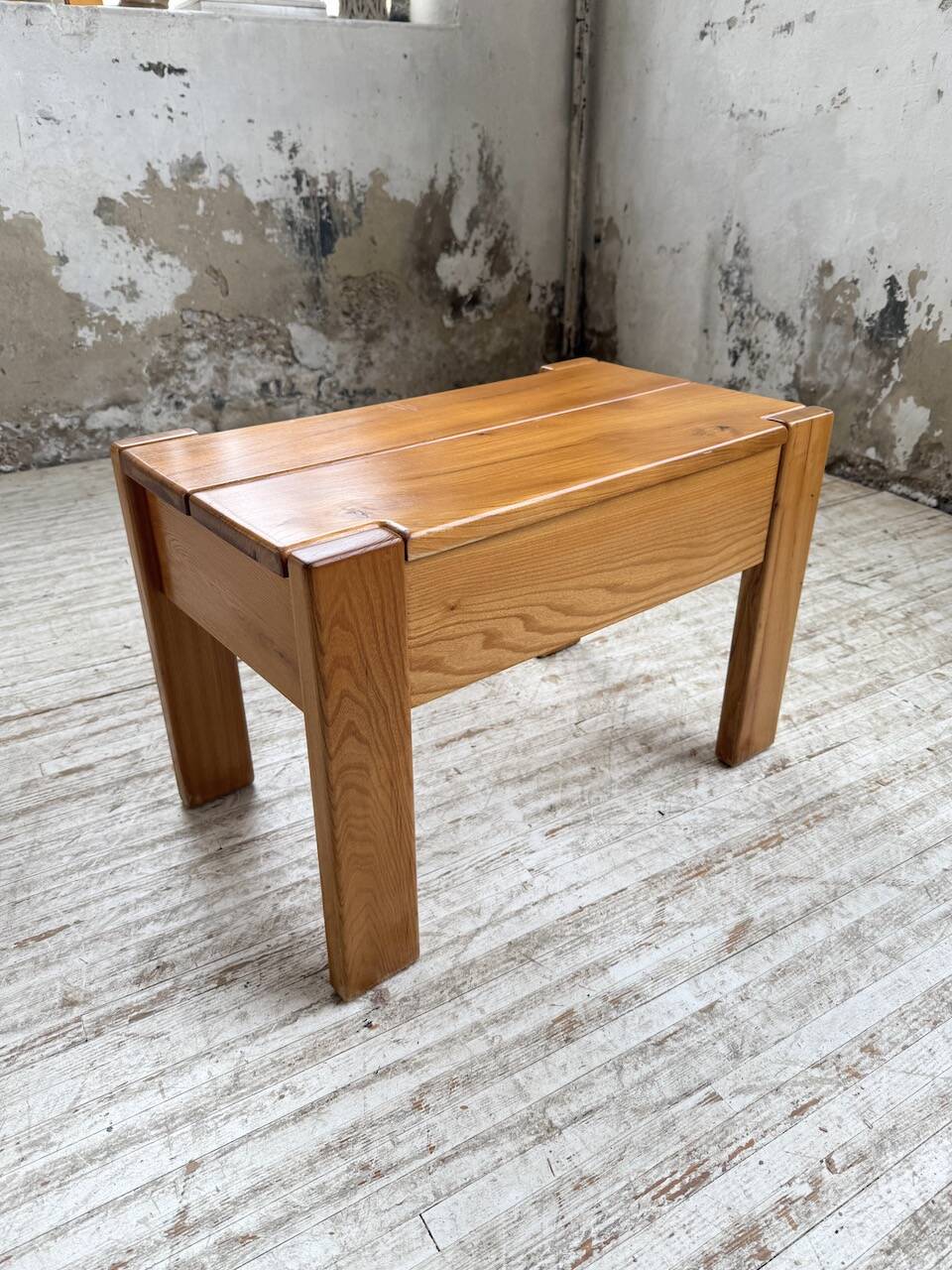 Solid elm bedside table Maison Regain