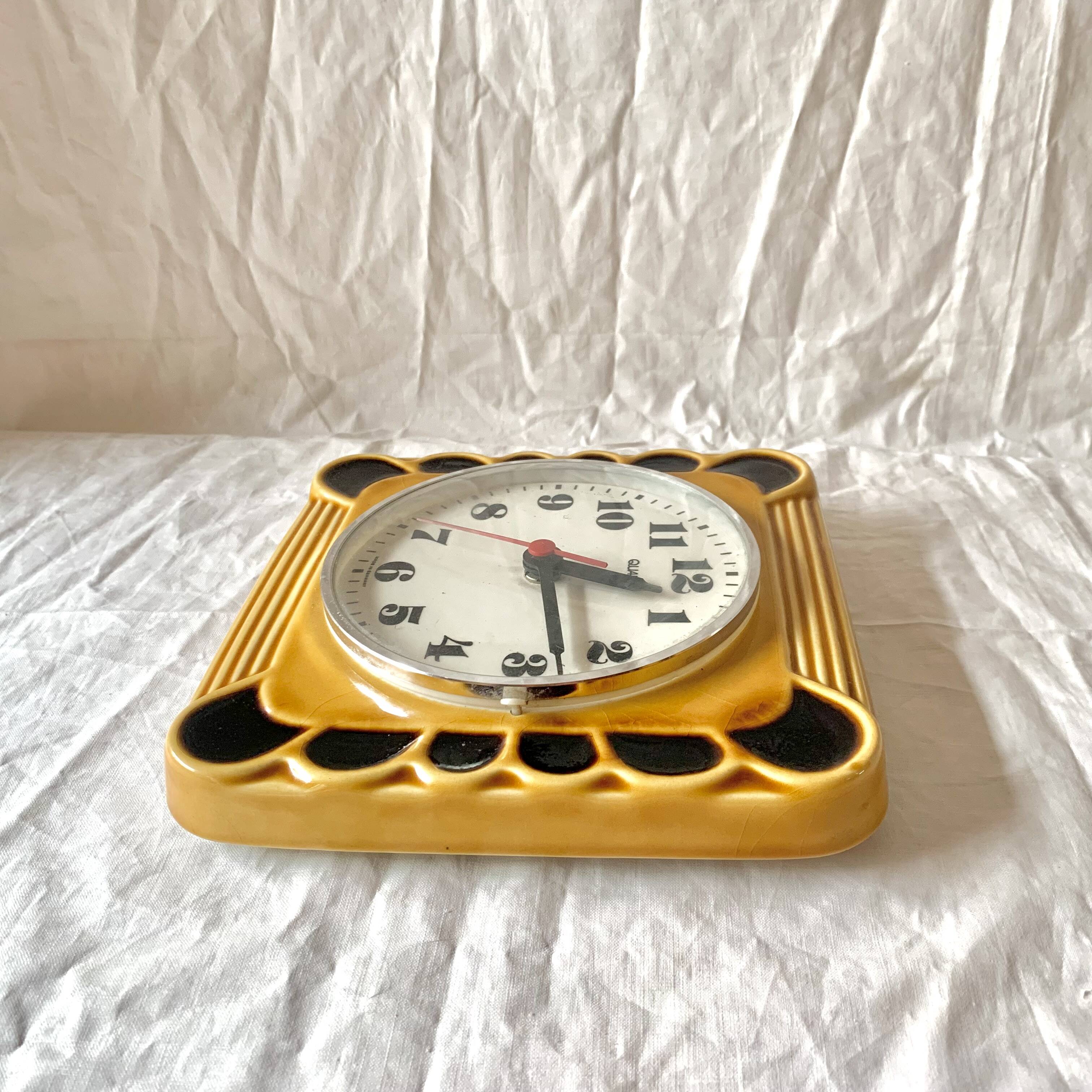 Vintage ceramic wall clock