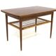 Scandinavian extendable mahogany coffee table, Sweden, 1950s