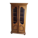 Solid wood bookcase 2 doors