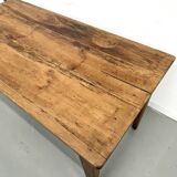 Restored pine farmhouse table