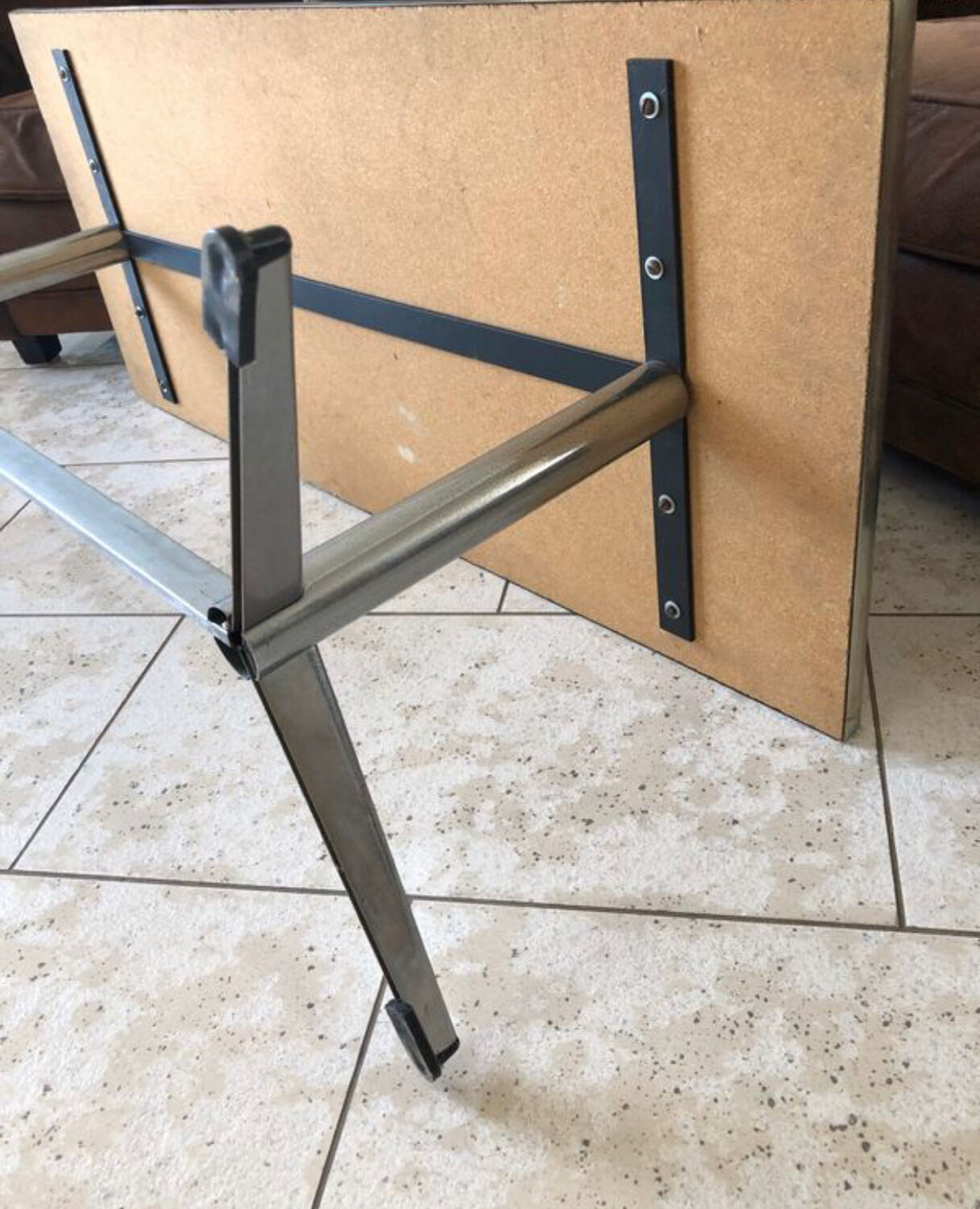 Coffee table Vintage year 70 ceramic tiles