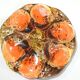 Lot six oyster plates /slip/faience
