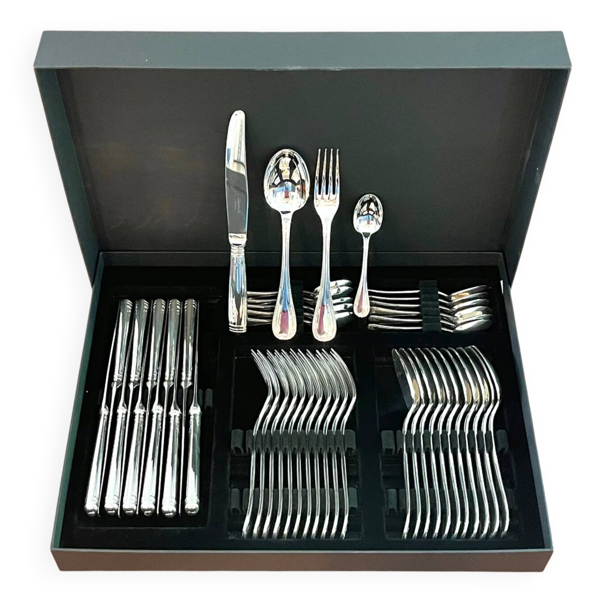 Christofle Malmaison 48-piece flatware set in very good condition