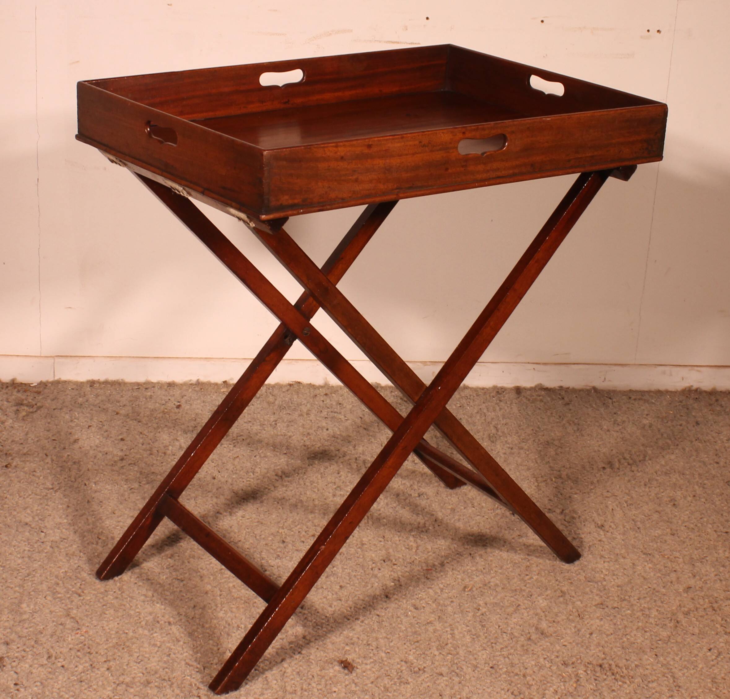 Mahogany Butler Tray Side Table circa 1800