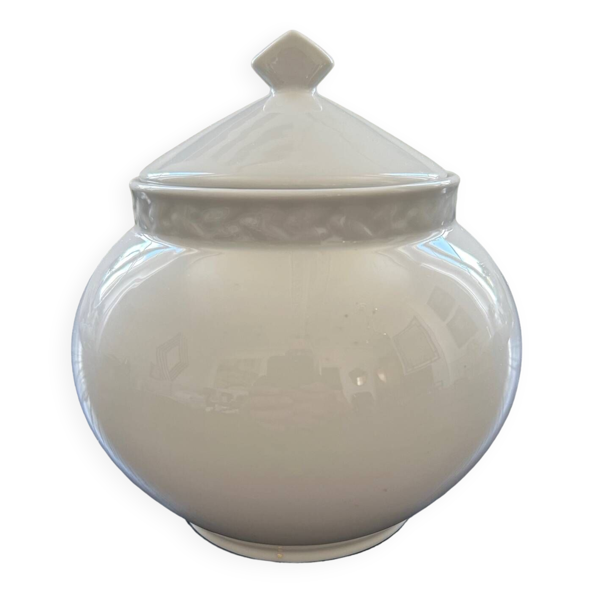 White porcelain candy box