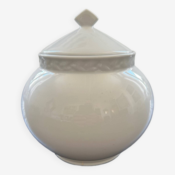 White porcelain candy dish