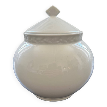 Bonbonnière en porcelaine blanche