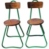 Pair of chair tubular design year 60