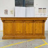 Old pitch pine counter