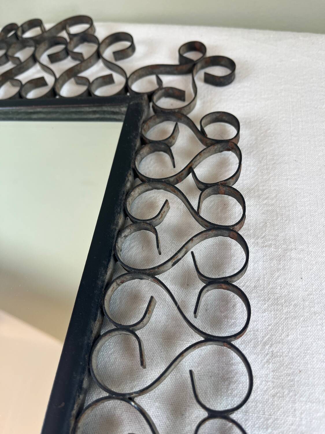 Wrought iron mirror Chaty Vallauris