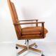 Office Chair Model 419 Made In Rosewood With Cognac Leather Seat By Arne Vodder For Sibast from 1960