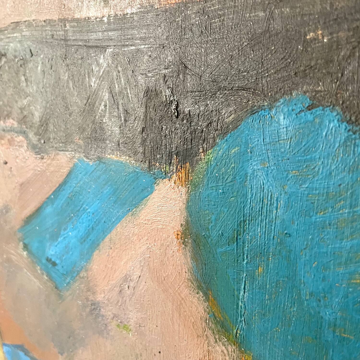 Oil on panel 70s