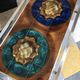 Designer Italian coffee table Juliette Belarti glazed ceramic legs