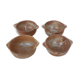 Set of 4 stoneware bowls