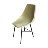 Chaise industrielle jaune anis en coque ABS