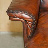 Mid Century Modern swivel office chair De Sede DS35 leather