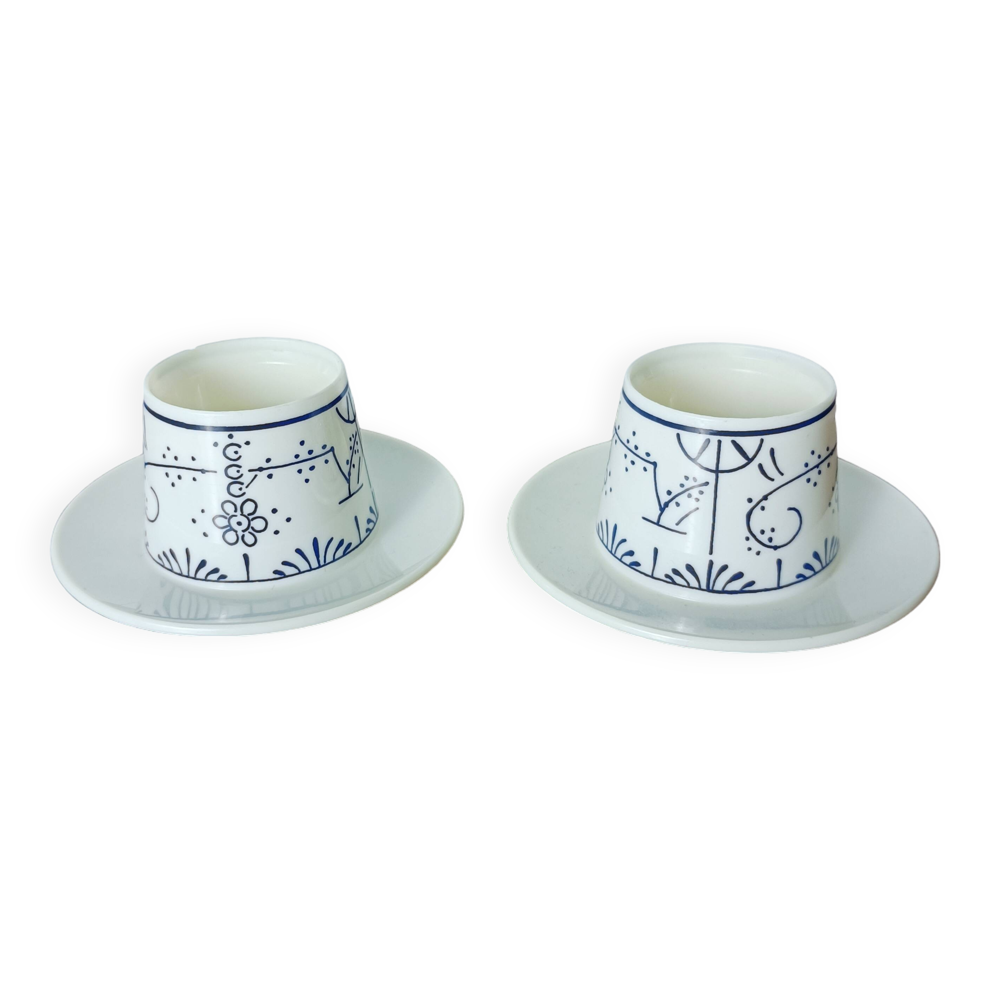 Set of 2 egg cups, Copenhagen decor