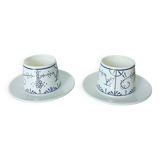 Set of 2 egg cups, Copenhagen decor