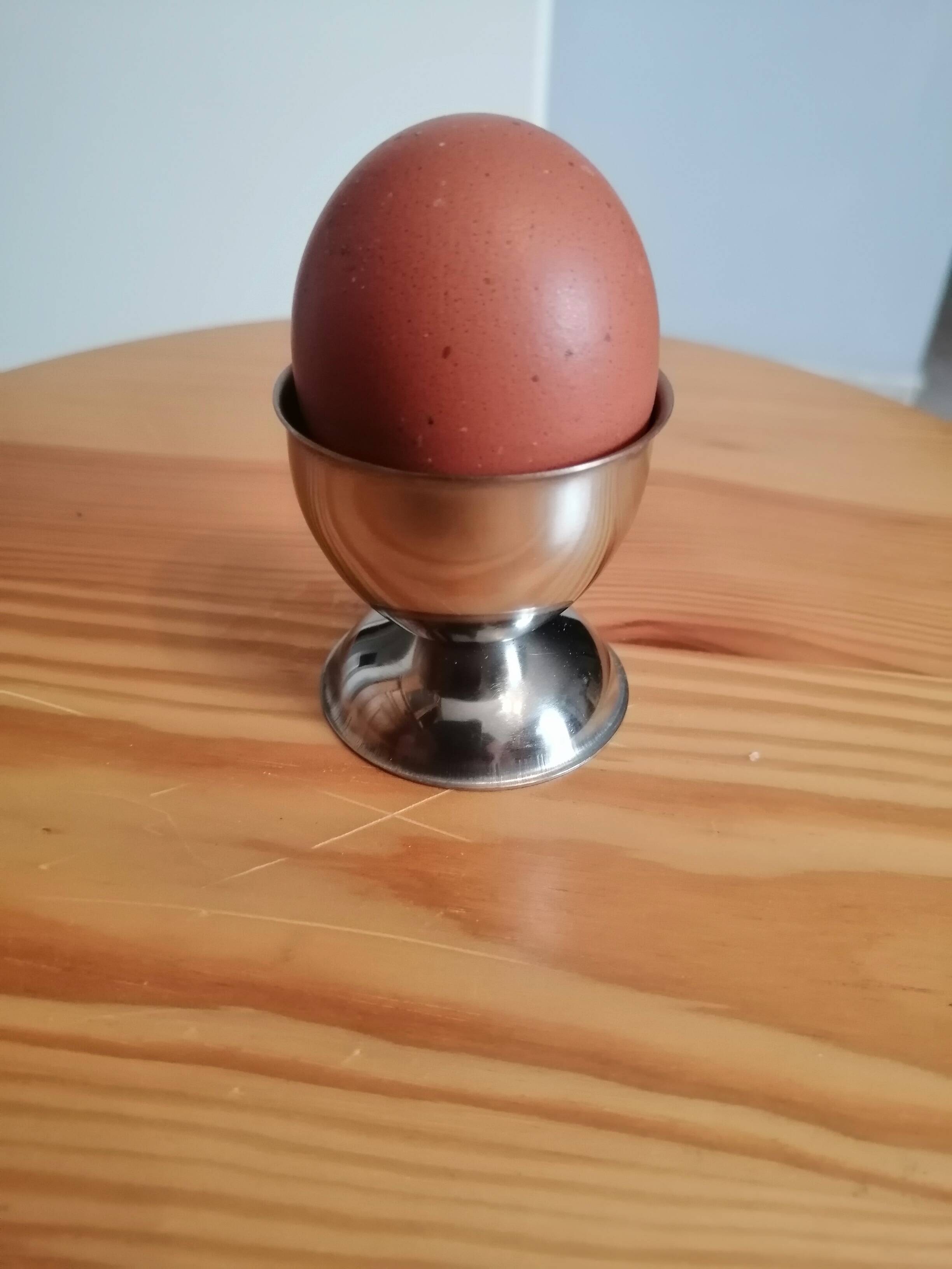 6 stainless steel egg cups