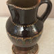 Vintage Romanian glazed pottery pitcher