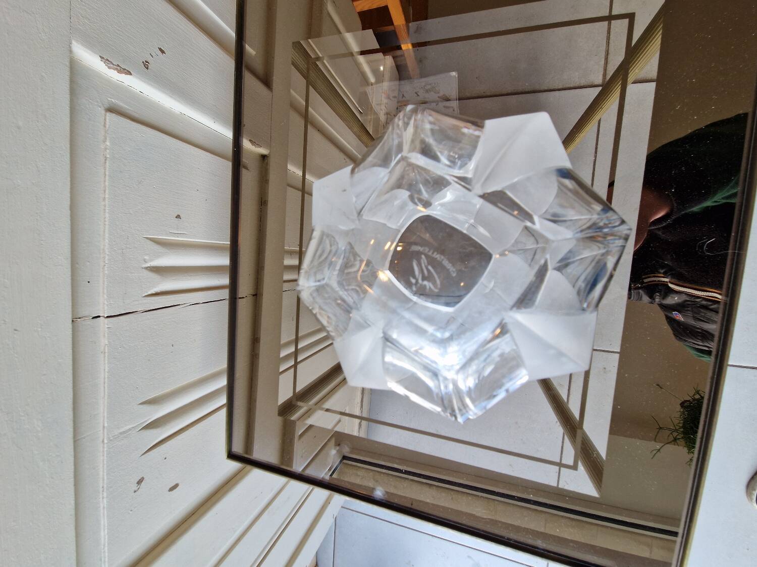 Art Deco Crystal Vase