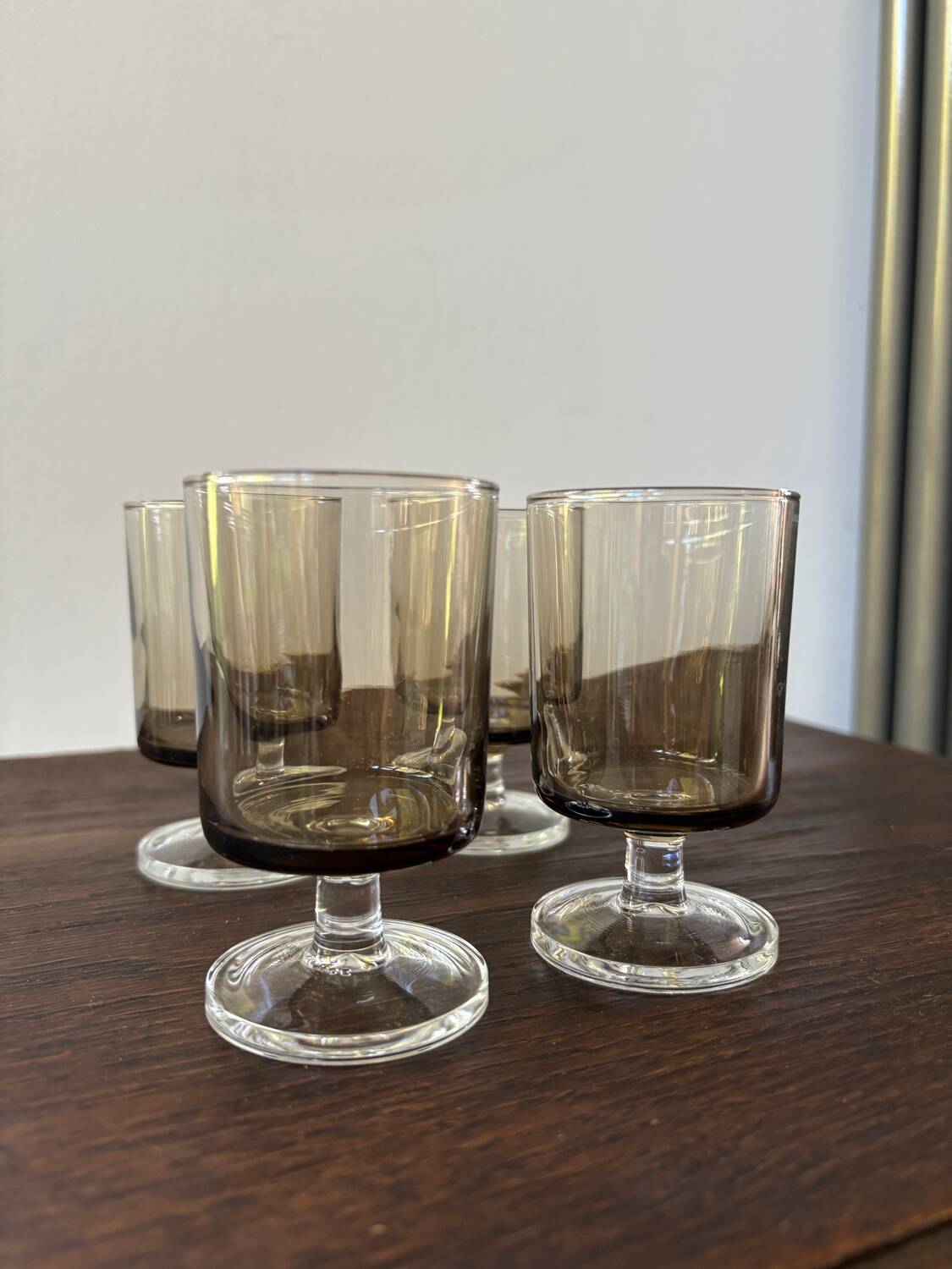 4 verres à pied luminarc vintage modèle Suède