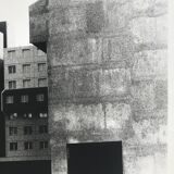 Rosine nusimovici, untitled (building), c 1980. black and white silver print
