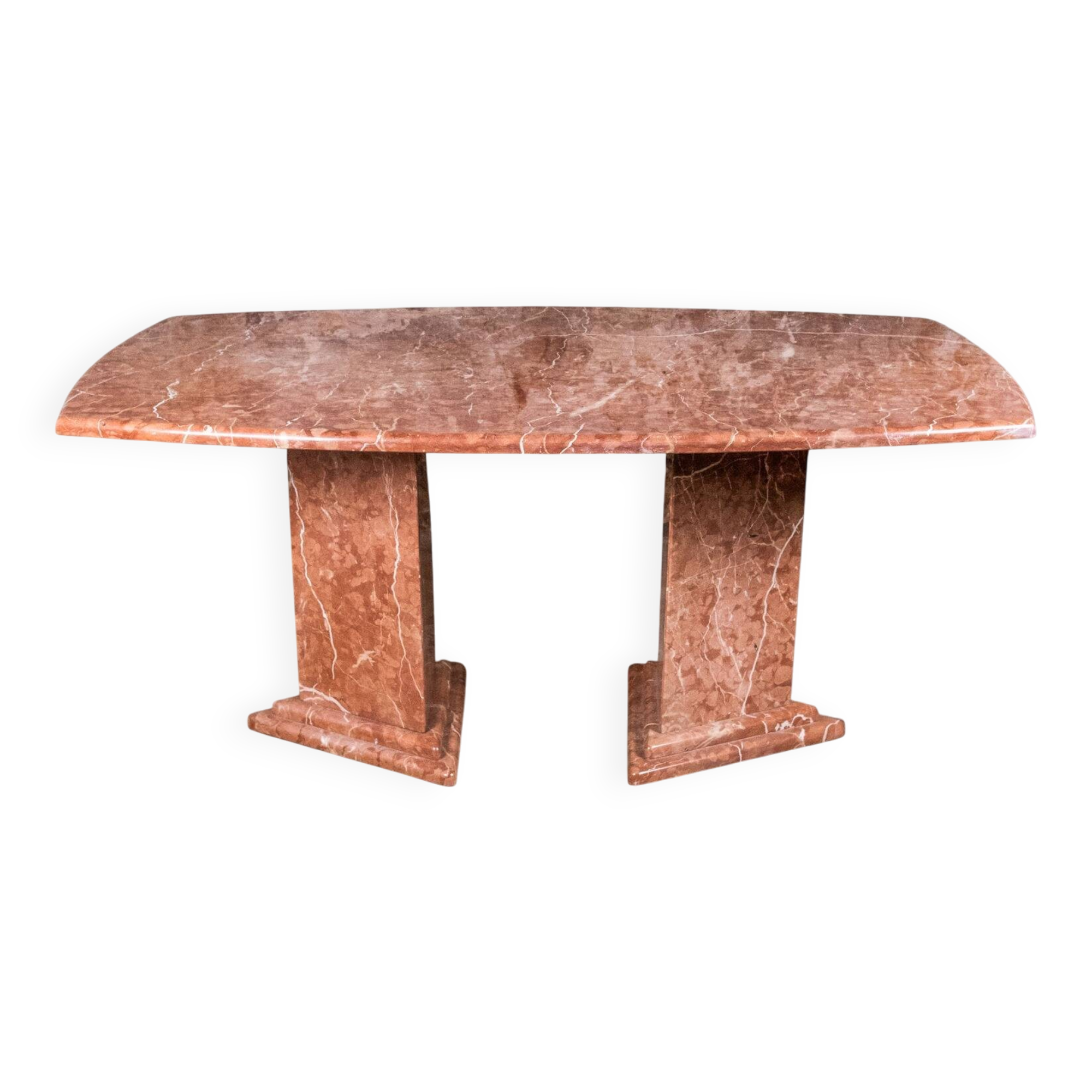 Sculptural marble table, France, 1980s