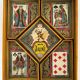 Old game of nain jaune with its bone tokens.
