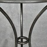 Iron pedestal table at the end of the 19th century