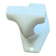 An antique white porcelain coat hook towel holder.