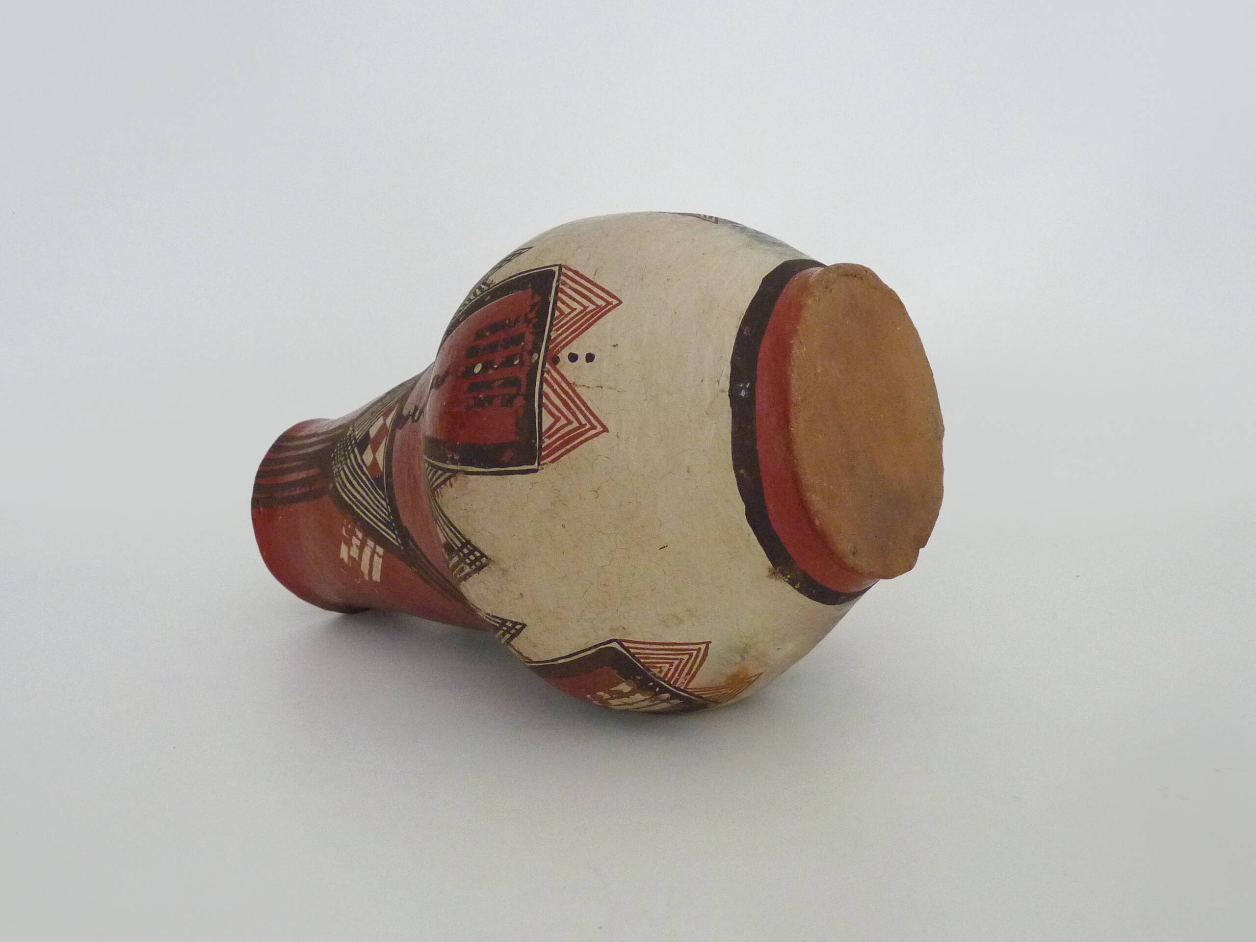 Iddeqi Kabyle pottery, Kabyle pitcher, Berber. Kabyle folk art. The 50's